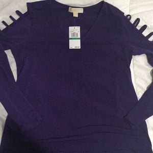 New with tags purple Michael Kors Top